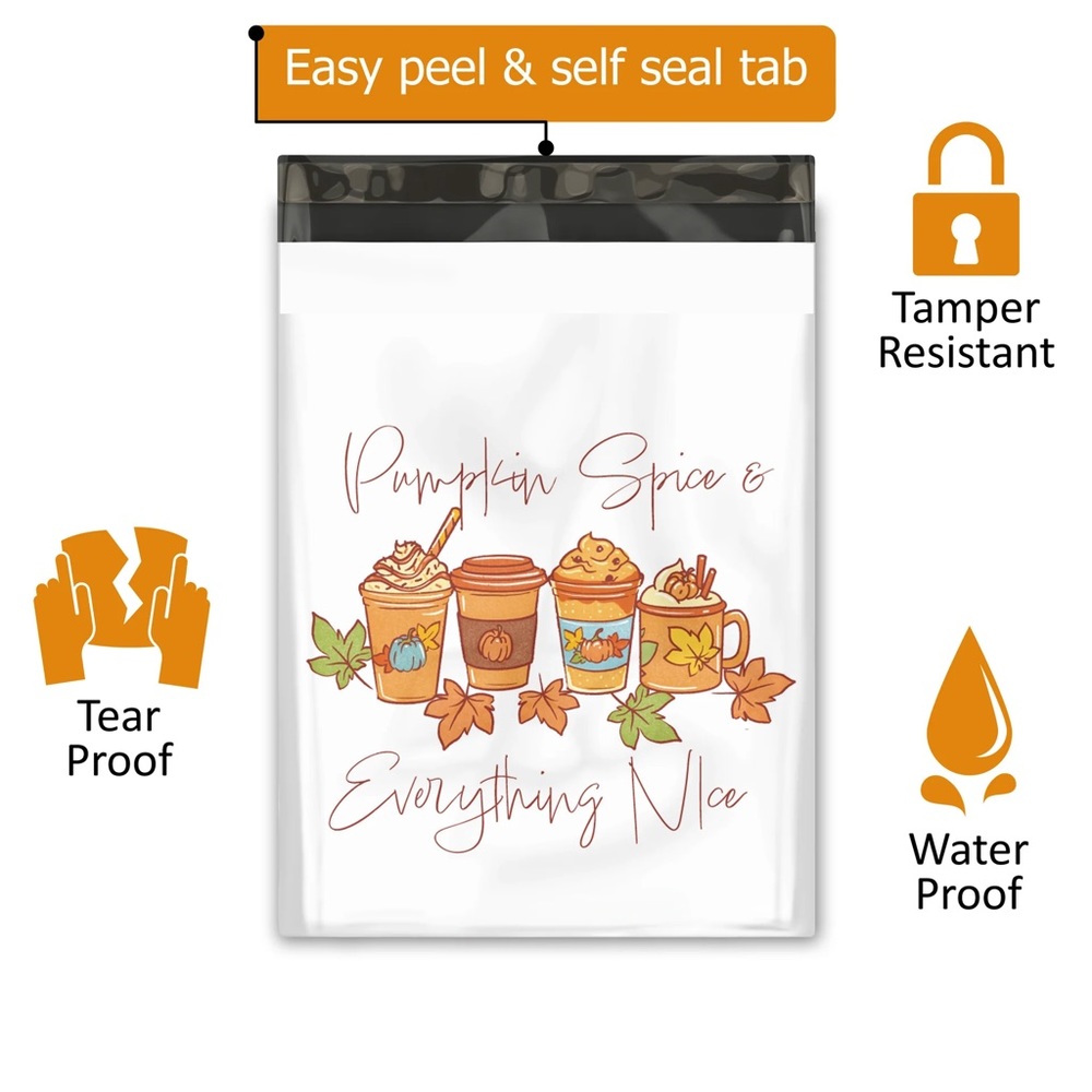 Thanks a Latte Poly Mailers 10x13 Pack of 25 - Picture 2 of 7